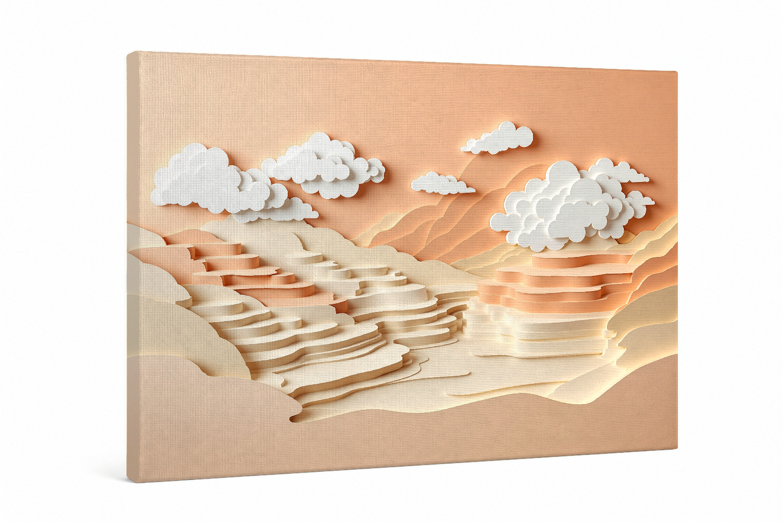 Amanecer en Terrazas de Banaue · Kirigami